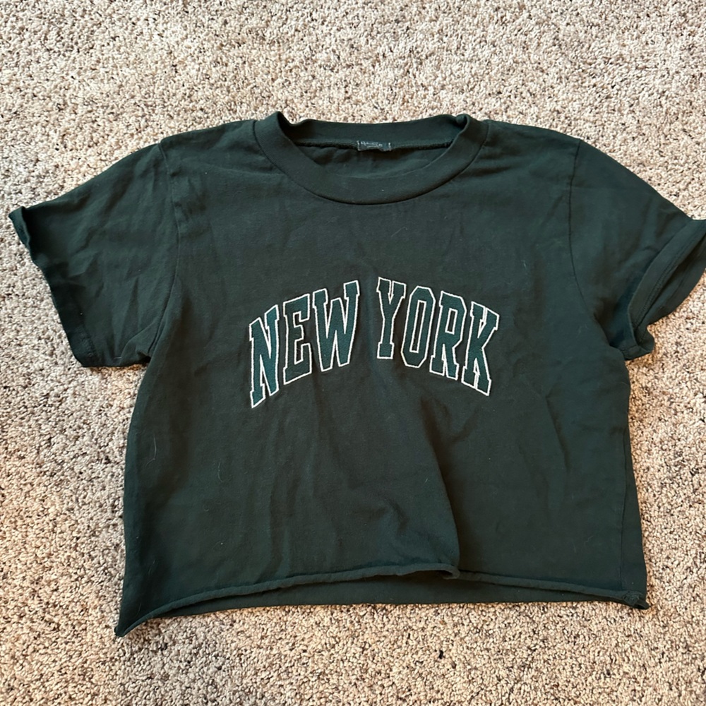 BRANDY MELVILLE JOHN GALT CROPPED SHIRT